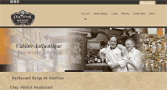 Desktop Screenshot of chezpatrick.be